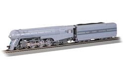 Bachmann 56601 HO Streamlined 4-6-4 Hudson WOWSound and DCC New York Central #5445 Boxpok Drivers 2-Tone Gray
