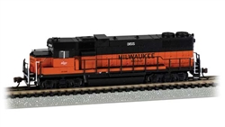 Bachmann 61753 N EMD GP38-2 No Dynamic Brakes Standard DC Milwaukee Road #355