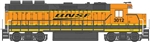 Bachmann 63532 HO EMD GP40 Standard DC Burlington Northern & Santa Fe #3012
