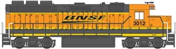Bachmann 63532 HO EMD GP40 Standard DC Burlington Northern & Santa Fe #3012