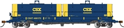 Bachmann 71452 N 55' Coil Car with Round Hoods and Load CSX #496172