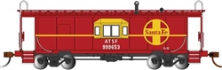 Bachmann 73206 HO Steel Bay-Window Caboose Santa Fe