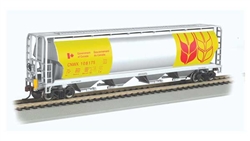 Bachmann 73807 HO Canadian Cylindrical 4-Bay Grain Hopper Flashing FRED Government of Canada #108175 CNWX
