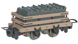 Bachmann 77315 HOn30 Narrow Gauge Slate Gondola w/Load Tan