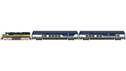 Bachmann 783 HO McKinley Explorer Passenger Train Set Standard DC Alaska GP40 2 Ultra Dome Cars 63 x 45" E-Z Track(R) Oval Power Supply