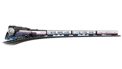 Bachmann 789 HO American Freedom Train Starter Train Set Standard DC GS-4 4-8-4 3 Cars 81 x 45" E-Z Track Oval Power Pack