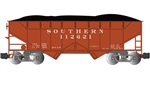 Bachmann 94003 G Two-Bay Offset-Side Open Hopper with Coal Load Southern Railway #112621 Boxcar Red
