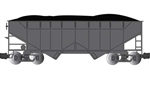 Bachmann 94007 G Two-Bay Offset-Side Open Hopper with Coal Load Painted Unlettered Black