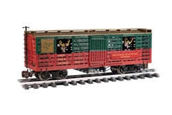 Bachmann 98709 G Animated Stock Car with Reindeer Christmas
