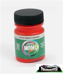 Badger 16157 Modelflex Paint 1oz St. Louis San Francisco "Frisco" Orange