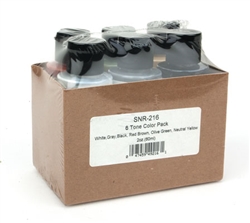 Badger 216 Primer 2oz 59ml Modelflex Paint 6-Tone Pack