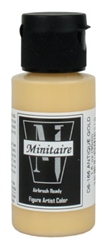 Badger D6166 Acrylic Airbrush-Ready Color Minitaire Metallic Antique Gold 1oz