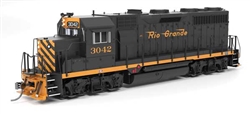 Broadway Limited 10010 HO EMD GP35 Low Nose Standard DC Stealth Denver & Rio Grande Western #3045