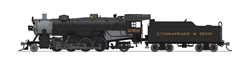 Broadway Limited 10075 N USRA 2-8-2 Light Mikado Sound and DCC Paragon4 Chesapeake & Ohio #2362