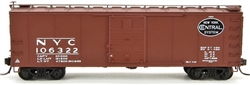 Broadway Limited 3410 N 40' Steel Boxcar w 7-8 Corrugated Ends New York Central #103633