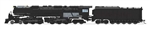 Broadway Limited 6992 N 4-6-6-4 Challenger Late Version Sound DCC and Smoke Paragon4 Painted Unlettered Oil Tender Smoke Deflectors