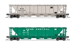 Broadway Limited 7257 N H32 Covered Hopper Penn Central PC (2-pack)