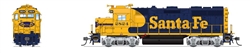 Broadway Limited 7531 HO EMD GP35u Low Nose Sound and DCC Paragon4 Santa Fe #2828