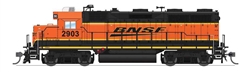 Broadway Limited 7533 HO EMD GP35 Low Nose Sound and DCC Paragon4 BNSF Railway #2919