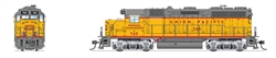 Broadway Limited 8229 HO EMD GP35 Low Nose Standard DC Stealth Union Pacific #743