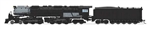 Broadway Limited 8661 N 4-6-6-4 Challenger Late Version Standard DC Stealth Painted Unlettered Coal Tender