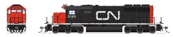 Broadway Limited 9035 HO EMD SD40 Low Nose Standard DC Stealth Canadian National #5228
