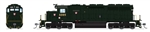 Broadway Limited 9043 HO EMD SD40 Low Nose Standard DC Stealth Pennsylvania Railroad #6100
