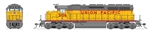 Broadway Limited 9048 HO EMD SD40 Low Nose Standard DC Stealth Union Pacific #3106