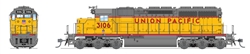 Broadway Limited 9048 HO EMD SD40 Low Nose Standard DC Stealth Union Pacific #3106