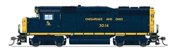 Broadway Limited 9153 HO EMD GP30 Low Nose Standard DC Stealth Chesapeake & Ohio #3034