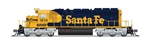 Broadway Limited 9481 N EMD SD40-2 Low Nose Standard DC Stealth BNSF Railway #6951 Ex-Santa Fe Warbonnet