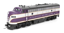 Broadway Limited  9650 HO EMD F3 A-Unpowered B Set Sound and DCC Paragon4 Atlantic Coast Line #339 339B