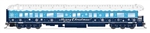 Broadway Limited 9725 HO Heavyweight Business Car Observation Christmas