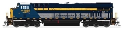 Broadway Limited 9863 HO GE ES44AC GEVO Standard DC Stealth CSX #1869 Chesapeake & Ohio Heritage