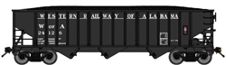 Bluford 14502 N 14-Panel 70-Ton 3-Bay Hopper Western Railway of Alabama