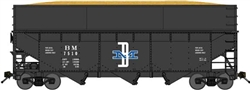 Bluford 16091 N Offset Side 3-Bay Wood Chip Hopper Boston & Maine