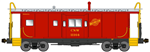Bluford 43070 N International Car Bay Window Caboose Phase 3 Chicago & North Western 11164