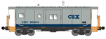Bluford 44165 N International Car Bay Window Caboose Phase 4 CSX #900415