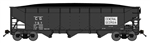 Bluford 73751 N 70-Ton Offset-Side 3-Bay Hopper w Coal Load Central of Georgia