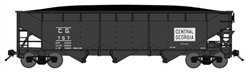 Bluford 73751 N 70-Ton Offset-Side 3-Bay Hopper w Coal Load Central of Georgia