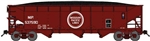 Bluford 74090 N 70-Ton Offset-Side 3-Bay Hopper w/Load Missouri Pacific #537590