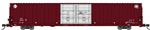Bluford 86601 N Pullman-Standard 86' Auto Parts Double Door Boxcar Santa Fe 36706