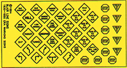 Blair Line 243 O Vintage Warning/Stop Signs