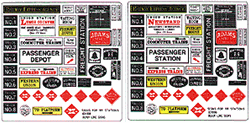 Blair Line 156 HO Storefront & Advertising Signs Railroad Stations & Depots