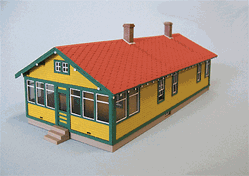 Blair Line 194 HO Santa Fe 6-Room Section House Kit