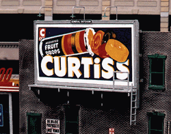 Blair Line 2435 HO Laser-Cut Wood Billboards 1 Billboard Frame Lamp Shades & Two Signs Wall 1930s+