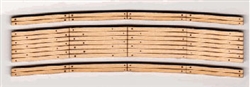 Blair Line 25 N Laser-Cut Curved 2-Lane Wood Grade Crossing Pkg 2 9.75" Radius