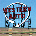 Blair Line 2501 Laser-Cut Wood Billboard Kits Large for HO S & O Western Auto