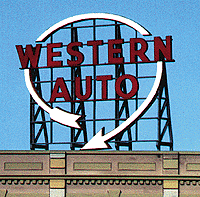Blair Line 2501 Laser-Cut Wood Billboard Kits Large for HO S & O Western Auto