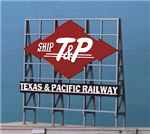 Blair Line 2531 Laser-Cut Wood Billboard Kits Large for HO S & O Ship T&P "Texas & Pacific Railway" 
